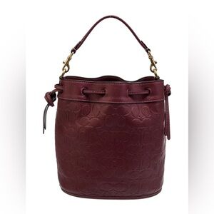 COACH LEATHER BUCKET BAG